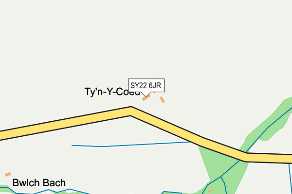 SY22 6JR map - OS OpenMap – Local (Ordnance Survey) SY22 6JR map - OS OpenMap – Local (Ordnance Survey)