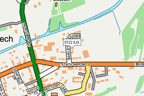 SY22 6JX map - OS OpenMap – Local (Ordnance Survey) SY22 6JX map - OS OpenMap – Local (Ordnance Survey)