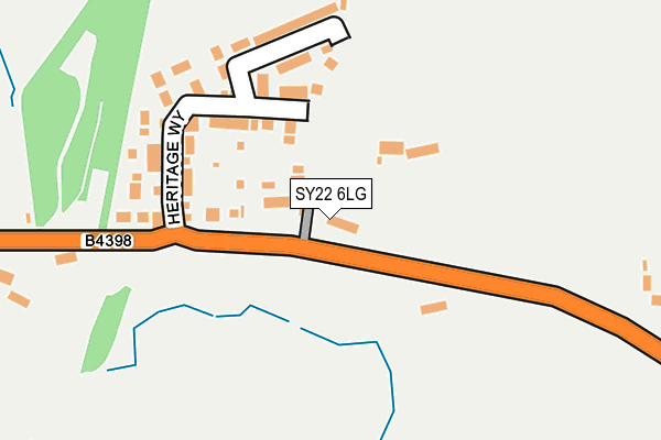 SY22 6LG map - OS OpenMap – Local (Ordnance Survey) SY22 6LG map - OS OpenMap – Local (Ordnance Survey)