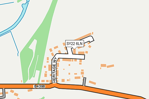 SY22 6LN map - OS OpenMap – Local (Ordnance Survey) SY22 6LN map - OS OpenMap – Local (Ordnance Survey)
