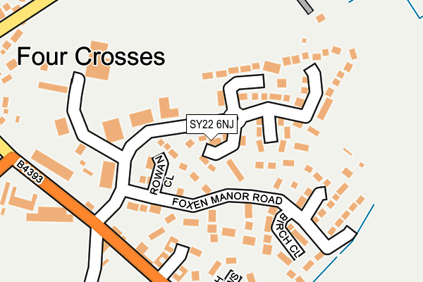 SY22 6NJ map - OS OpenMap – Local (Ordnance Survey) SY22 6NJ map - OS OpenMap – Local (Ordnance Survey)