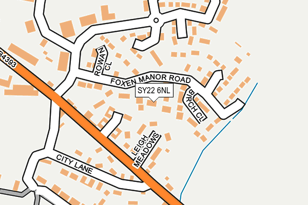 SY22 6NL map - OS OpenMap – Local (Ordnance Survey) SY22 6NL map - OS OpenMap – Local (Ordnance Survey)