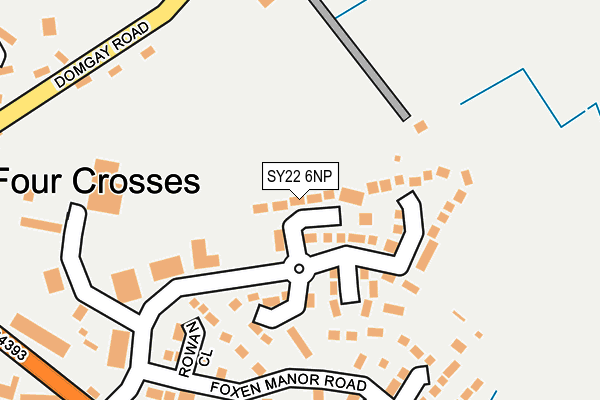 SY22 6NP map - OS OpenMap – Local (Ordnance Survey) SY22 6NP map - OS OpenMap – Local (Ordnance Survey)