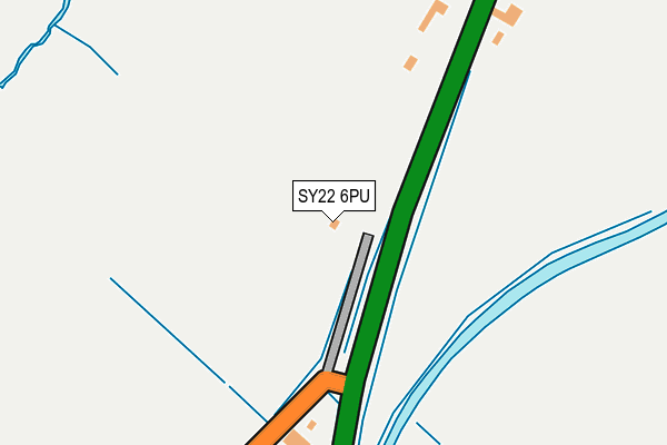 SY22 6PU map - OS OpenMap – Local (Ordnance Survey) SY22 6PU map - OS OpenMap – Local (Ordnance Survey)