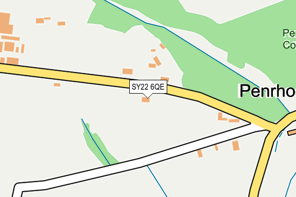 SY22 6QE map - OS OpenMap – Local (Ordnance Survey)