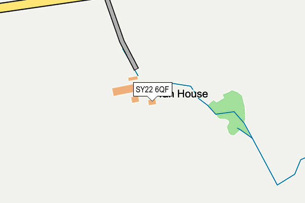 SY22 6QF map - OS OpenMap – Local (Ordnance Survey) SY22 6QF map - OS OpenMap – Local (Ordnance Survey)