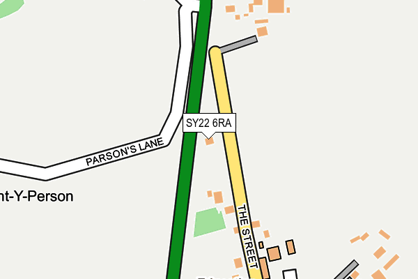SY22 6RA map - OS OpenMap – Local (Ordnance Survey) SY22 6RA map - OS OpenMap – Local (Ordnance Survey)