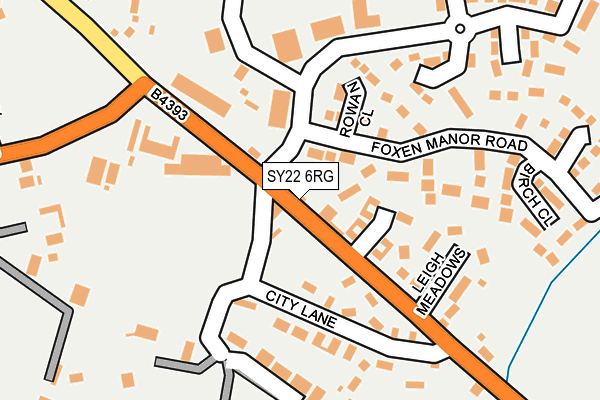SY22 6RG map - OS OpenMap – Local (Ordnance Survey) SY22 6RG map - OS OpenMap – Local (Ordnance Survey)