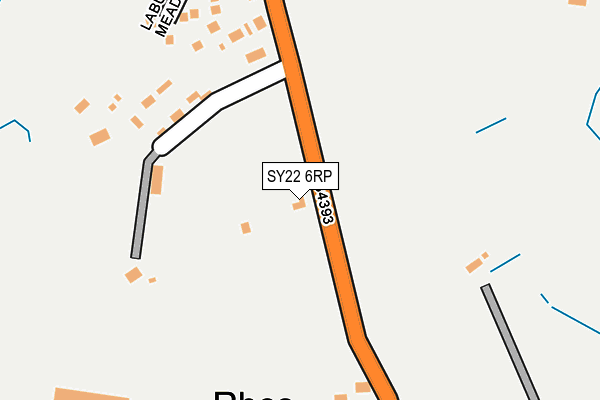 SY22 6RP map - OS OpenMap – Local (Ordnance Survey) SY22 6RP map - OS OpenMap – Local (Ordnance Survey)