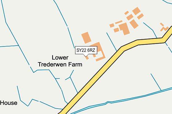 SY22 6RZ map - OS OpenMap – Local (Ordnance Survey) SY22 6RZ map - OS OpenMap – Local (Ordnance Survey)