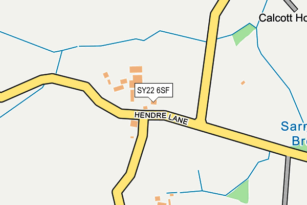 SY22 6SF map - OS OpenMap – Local (Ordnance Survey) SY22 6SF map - OS OpenMap – Local (Ordnance Survey)