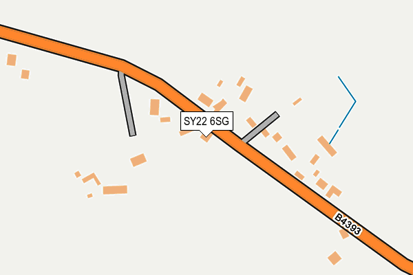 SY22 6SG map - OS OpenMap – Local (Ordnance Survey) SY22 6SG map - OS OpenMap – Local (Ordnance Survey)