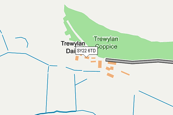 SY22 6TD map - OS OpenMap – Local (Ordnance Survey) SY22 6TD map - OS OpenMap – Local (Ordnance Survey)