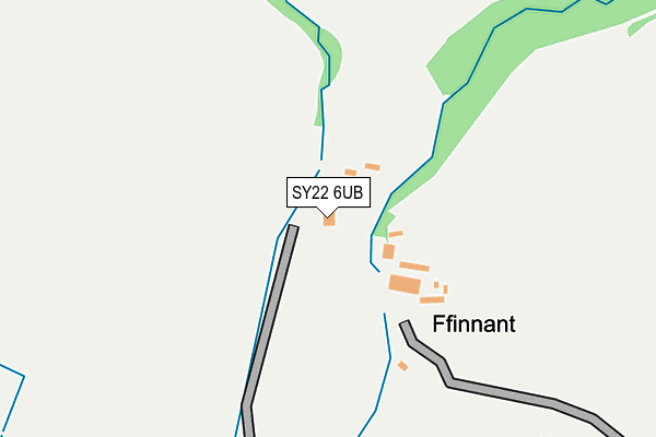SY22 6UB map - OS OpenMap – Local (Ordnance Survey) SY22 6UB map - OS OpenMap – Local (Ordnance Survey)