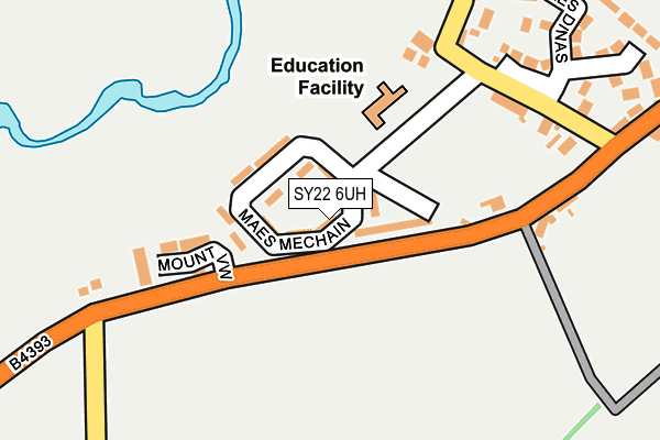 SY22 6UH map - OS OpenMap – Local (Ordnance Survey) SY22 6UH map - OS OpenMap – Local (Ordnance Survey)