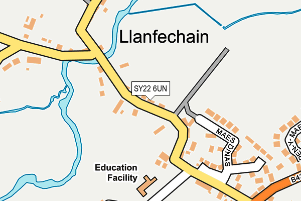 SY22 6UN map - OS OpenMap – Local (Ordnance Survey) SY22 6UN map - OS OpenMap – Local (Ordnance Survey)