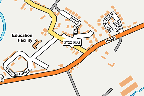 SY22 6UQ map - OS OpenMap – Local (Ordnance Survey) SY22 6UQ map - OS OpenMap – Local (Ordnance Survey)