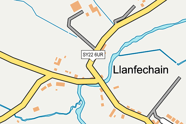 SY22 6UR map - OS OpenMap – Local (Ordnance Survey) SY22 6UR map - OS OpenMap – Local (Ordnance Survey)