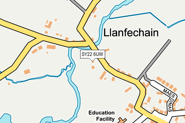 SY22 6UW map - OS OpenMap – Local (Ordnance Survey)