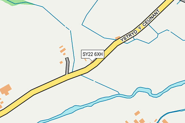 SY22 6XH map - OS OpenMap – Local (Ordnance Survey) SY22 6XH map - OS OpenMap – Local (Ordnance Survey)