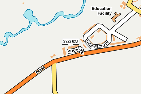 SY22 6XJ map - OS OpenMap – Local (Ordnance Survey) SY22 6XJ map - OS OpenMap – Local (Ordnance Survey)