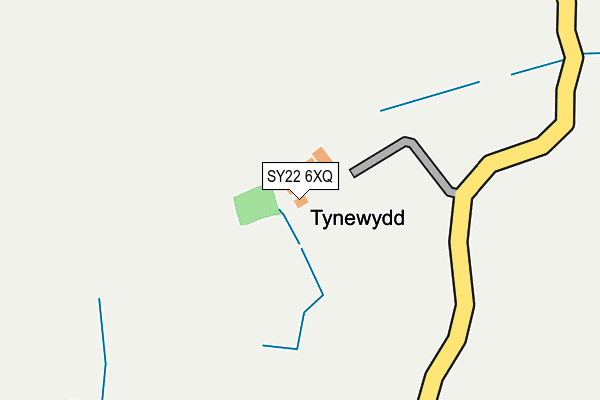SY22 6XQ map - OS OpenMap – Local (Ordnance Survey) SY22 6XQ map - OS OpenMap – Local (Ordnance Survey)