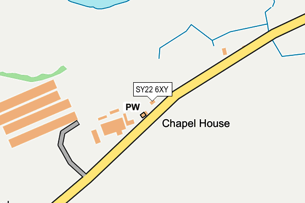 SY22 6XY map - OS OpenMap – Local (Ordnance Survey)