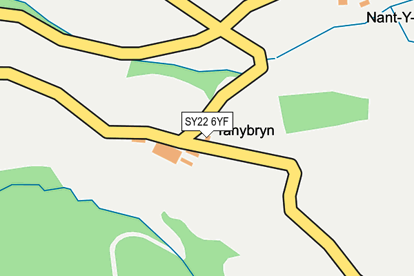 SY22 6YF map - OS OpenMap – Local (Ordnance Survey) SY22 6YF map - OS OpenMap – Local (Ordnance Survey)