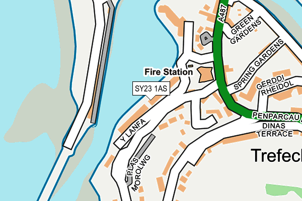 SY23 1AS map - OS OpenMap – Local (Ordnance Survey) SY23 1AS map - OS OpenMap – Local (Ordnance Survey)