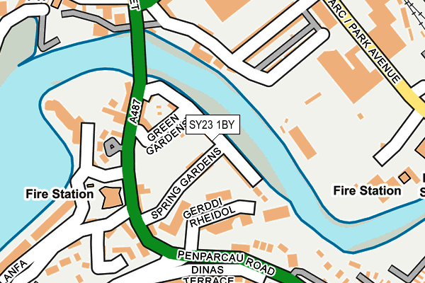 SY23 1BY map - OS OpenMap – Local (Ordnance Survey)