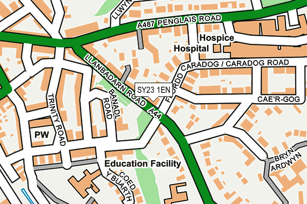 SY23 1EN map - OS OpenMap – Local (Ordnance Survey) SY23 1EN map - OS OpenMap – Local (Ordnance Survey)