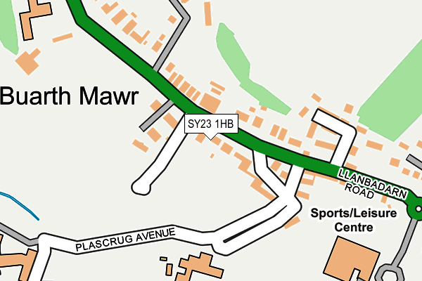 SY23 1HB map - OS OpenMap – Local (Ordnance Survey) SY23 1HB map - OS OpenMap – Local (Ordnance Survey)