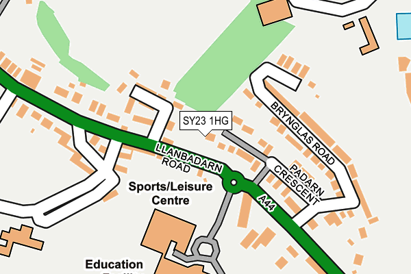 SY23 1HG map - OS OpenMap – Local (Ordnance Survey) SY23 1HG map - OS OpenMap – Local (Ordnance Survey)