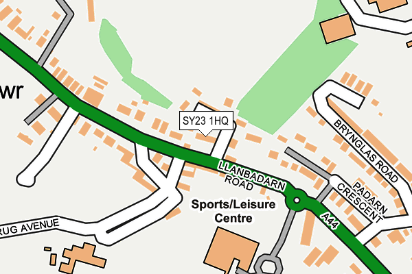 SY23 1HQ map - OS OpenMap – Local (Ordnance Survey) SY23 1HQ map - OS OpenMap – Local (Ordnance Survey)
