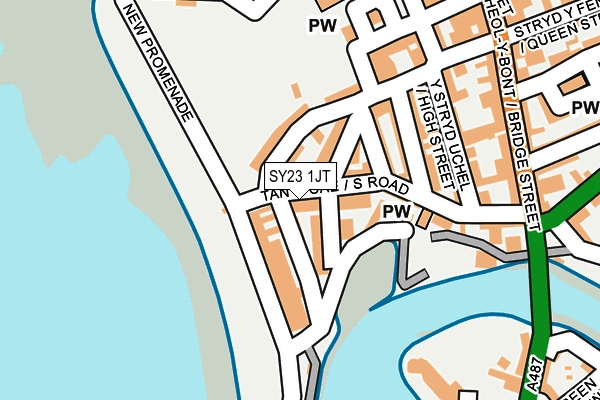 SY23 1JT map - OS OpenMap – Local (Ordnance Survey) SY23 1JT map - OS OpenMap – Local (Ordnance Survey)