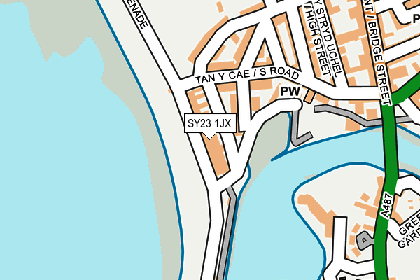 SY23 1JX map - OS OpenMap – Local (Ordnance Survey) SY23 1JX map - OS OpenMap – Local (Ordnance Survey)