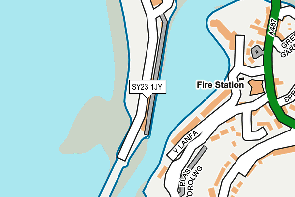 SY23 1JY map - OS OpenMap – Local (Ordnance Survey)