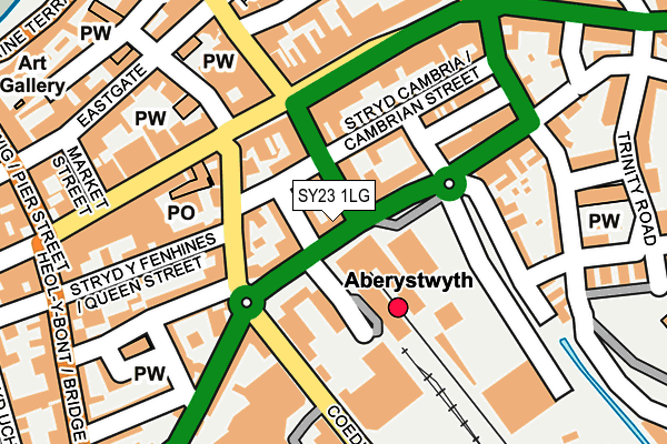 SY23 1LG map - OS OpenMap – Local (Ordnance Survey) SY23 1LG map - OS OpenMap – Local (Ordnance Survey)