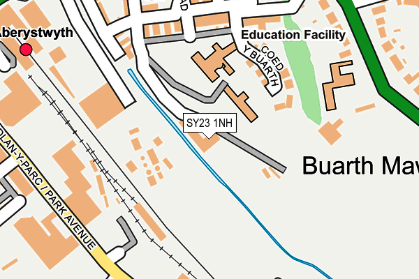 SY23 1NH map - OS OpenMap – Local (Ordnance Survey) SY23 1NH map - OS OpenMap – Local (Ordnance Survey)
