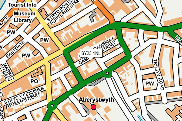 SY23 1NL map - OS OpenMap – Local (Ordnance Survey) SY23 1NL map - OS OpenMap – Local (Ordnance Survey)