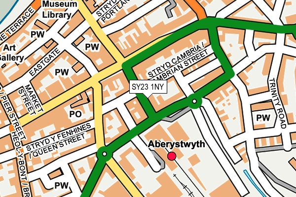 SY23 1NY map - OS OpenMap – Local (Ordnance Survey)