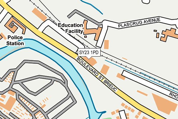 SY23 1PD map - OS OpenMap – Local (Ordnance Survey) SY23 1PD map - OS OpenMap – Local (Ordnance Survey)