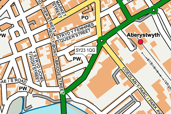 SY23 1QG map - OS OpenMap – Local (Ordnance Survey) SY23 1QG map - OS OpenMap – Local (Ordnance Survey)