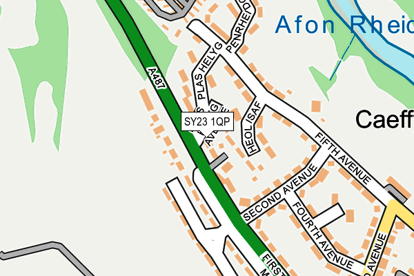 SY23 1QP map - OS OpenMap – Local (Ordnance Survey) SY23 1QP map - OS OpenMap – Local (Ordnance Survey)