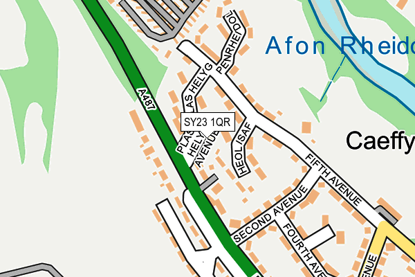 SY23 1QR map - OS OpenMap – Local (Ordnance Survey) SY23 1QR map - OS OpenMap – Local (Ordnance Survey)