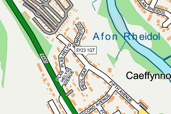 SY23 1QT map - OS OpenMap – Local (Ordnance Survey) SY23 1QT map - OS OpenMap – Local (Ordnance Survey)
