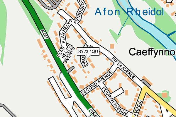 SY23 1QU map - OS OpenMap – Local (Ordnance Survey) SY23 1QU map - OS OpenMap – Local (Ordnance Survey)