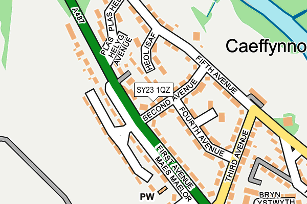SY23 1QZ map - OS OpenMap – Local (Ordnance Survey) SY23 1QZ map - OS OpenMap – Local (Ordnance Survey)