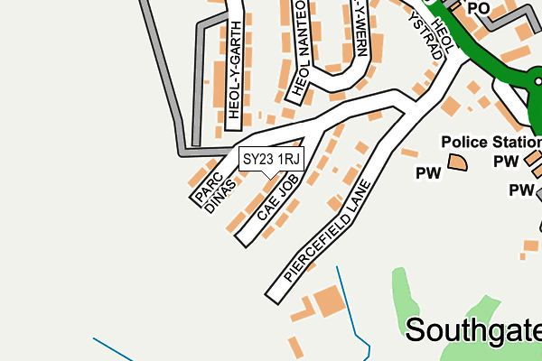 SY23 1RJ map - OS OpenMap – Local (Ordnance Survey) SY23 1RJ map - OS OpenMap – Local (Ordnance Survey)