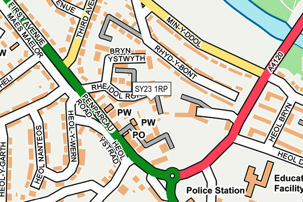 SY23 1RP map - OS OpenMap – Local (Ordnance Survey)